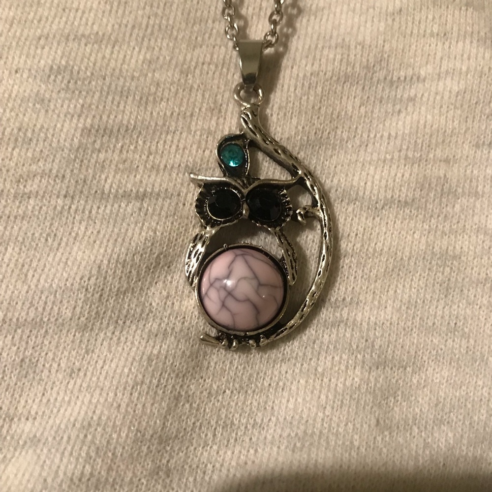 Unique owl pendant necklace.